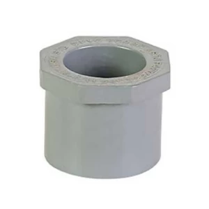نقاص بلاستيك CPVC قصير مقاس 1×3/4 إنش لون رمادي فاتح | مجموعة شركات الجودة الصناعية