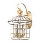 Wall-Mounted Outdoor Lamp, Size 50 ×24  cm, Copper Color