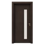 Premium doors for luxury homes, burnt brown color, size 235 x 115 cm, thickness 6 cm, model GD05