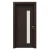 Premium doors for luxury homes, burnt brown color, size 235 x 115 cm, thickness 6 cm, model GD05