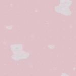 Kids Design Wall Covering, Length 10 m, Width 50 cm, Pink color