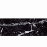 سيراميك للحوائط Marquina-Alba، لون أسود، سطح لامع، سماكة 10 مم، مقاس 7.5x22.5 سم
