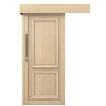 Sliding Doors Made of Plastic (WPC), Size 600×600 cm, Light Wood , Model EX01