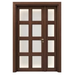 High-Quality Wooden Double Door, Brown, Size 160 × 235 cm, Product Number GBR05