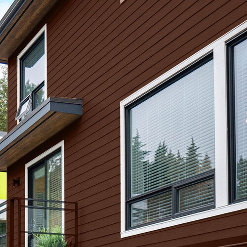 External WPC Wall Cladding 290x17 cm, Thickness 1 cm, Brown Color | 