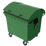 حاوية قمامة خضراء 1100 لتر
