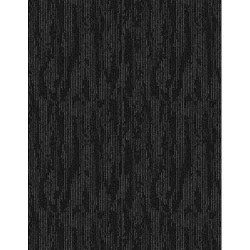 PVC Carpet Tiles 50x50 cm, 6 cm Thickness, Black, Model DR79 | 