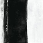 ورق جداري تصميم مودرن مقاس 820 سم × 68.5 سم، لون ابيض مع أسود