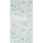 Wall decoration youthful design, size 10 m x 0.53 m, blue color, model 18270