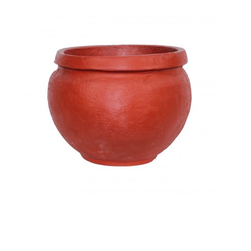 Plastic Transplant Pot Small Circular 47.5x37 cm Brick Color | Al Zamil Tanks