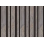 Wood Alternative for Walls, Gray and Black Color, Dimensions 2.80 x 20 cm