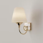 أباجورة جداريّة ذهبية، ارتفاع 24 سم، عرض 13 سم