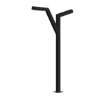 Garden lighting pole Length 4 m, base 350 x 350 mm, Power 50 watts