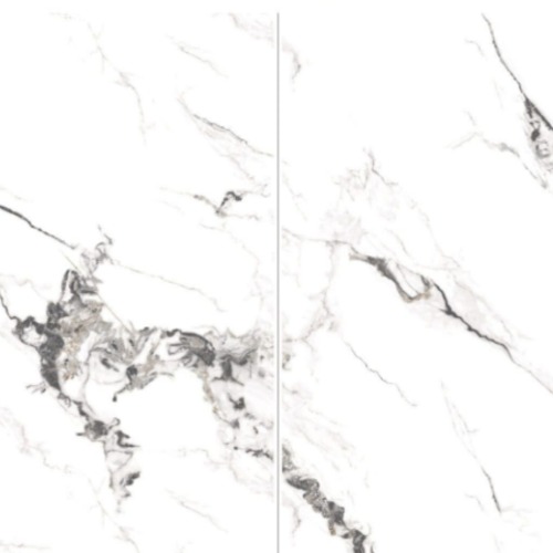 Porcelain Tiles 60 × 120 cm, 9.5 mm Thickness, Glossy White | Fujian National
