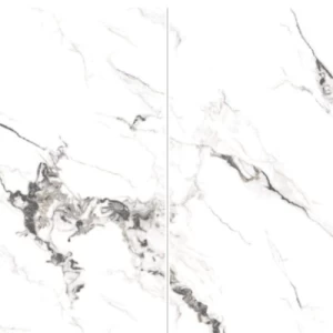 بلاط بورسلان 60 × 120 سم، سماكة 9.5 مم، لامع أبيض | Fujian National