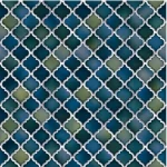 ورق حائط الماني لون ازرق تصميم كلاسيك، مقاس 53 سم×1.000سم