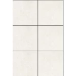 سيراميك بورسلان للأرضيات، مظهر رخامي، الأبعاد 60 × 60 سم، لون رمادي