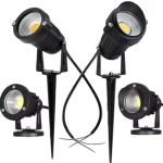 كشاف زرع 5 وات، لون اللمبة اصفر، ارتفاع 6 سم، عرض 10 سم