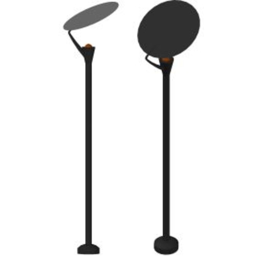 Garden Lighting Pole Length 4 m, Base 250x300 mm, 150 Watts | YT-28417865