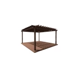 Polyvinyl Chloride Garden Canopy, Length 4 m × Width 6 m, Brown Color