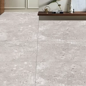 بلاط ارضيات بورسلان مقاس 80 ×80 سم، لون رمادي، موديل Udino | شركة ابيات