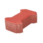 بلاط رصيف انترلوك حرف اي  ارتفاع 6 سم حجم 137×198 مم لون احمر | شركة ارتك