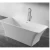 Golden Rectangular Acrylic Oval Bathtub White, 75x170 cm