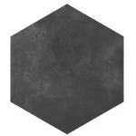 Visconti Hexagonal Ceramic, Black , Dimensions 58.5 × 67.5 cm, 14 mm Thickness