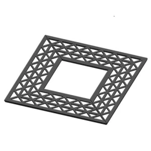 Square Cast Iron Tree Grating Cover 900×900 mm Gray Color | Saudi Cast Company