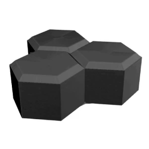 Delta Interlock Paver Tiles Thickness 8 cm Black Color | Meyar