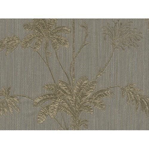 Italian Wallpaper Dark Beige 10m x 0.53m, Model 21146 | Balbaid Decor Company