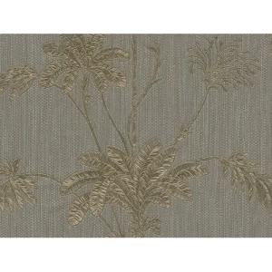 Italian Wallpaper Dark Beige 10m x 0.53m, Model 21146 | Balbaid Decor Company