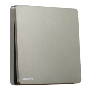 16A 1 Gang 2 Way Switch, 86x86mm, Dark Gray, 250V | Siemens (Delta Arina)