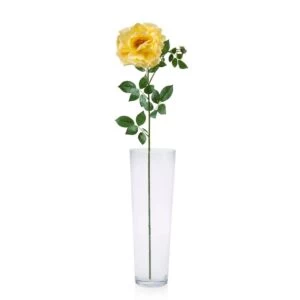 Artificial Rose Flowers 97 cm Yellow with Green | 