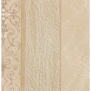 Striped Wall Covering Light Beige 10m x 0.73m, Model 2432 | Balbaid Decor Company