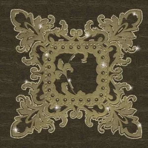 Patterned Wallpaper 10 m x 0.70 m Dark Green, Model 13070 | Balbaid Decor Company