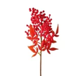 باقة ورد صناعي آزاد، لون احمر، ارتفاع 50 سم