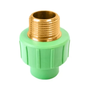 PPR Adapters with Male Thread Size 20 × 3/4 mm Pressure 25 Bar Green | ALMUIF PIPES