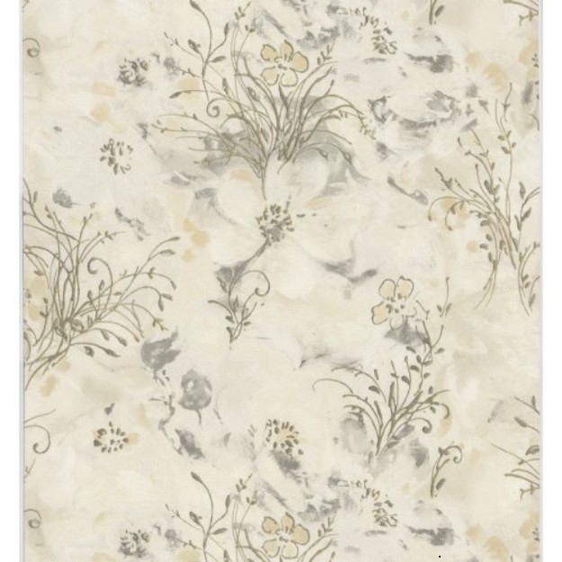 Italian Floral Wall Covering 10m x 0.73m Beige, Model 56947 | Balbaid Decor Company