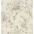Italian floral wall Covering, size 10 m x 0.73 m, beige color, model 56947 
