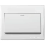 مفتاح مفرد وسط سلم 16 أمبير فوتينا، لون أبيض، مقاس 7×7 سم