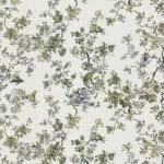 ورق حائط ايطالي، لون ابيض مع ذهبي، تصميم ورود، مقاس 10 م×1.06م، موديل RC19041