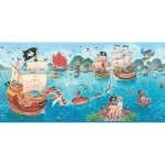 Germany Youth and children Wall Decoration, Size 10m×0.53m, blue Color, Model 289800 