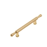 ماسكة خزانة مطبخ ستانلس ستيل شكل مستديره، طول 16 سم، لون ذهبي | روائع المطابخ