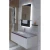 Ceramic Bathroom Washbasin with Wooden Cabinet Marble Top 53×100 cm, White | Al Muhaidib Sanitary and Ceramic - Image 2
