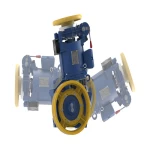 ماكينة مصعد للعمود (أكس)، حمولة 3000 كجم، تحكم سرعة AC2، قوة 7.4KW، بكرة 450×11×5 | مجموعة مونتانياري