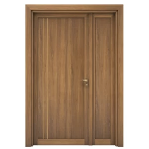 Classic Wooden Double Door 160×235 cm, 6 cm Thickness, Light Brown | YT-31390882