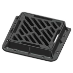 Ductile Iron Gully Grating Size 450×450 mm, Square Shape,  Depth 100 mm     | Saudi Cast Factory