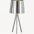 Classic Oriental Table Lamp, 52 cm Height, 28 cm Width, Silver Color