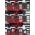 Decorative wall mural youthful design, size 183×254 cm, gray with red color